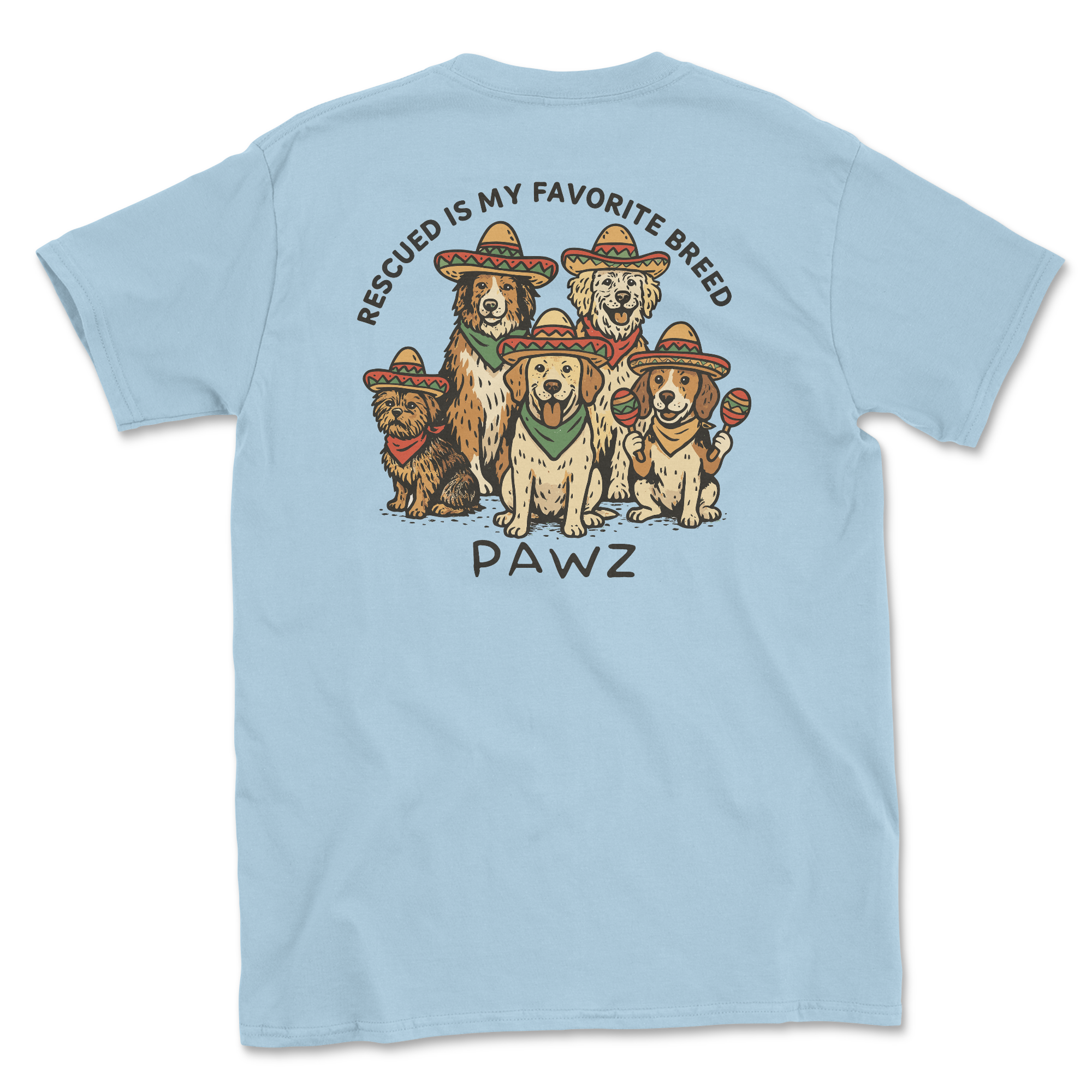 Fiesta Dogs (Adult Short Sleeve T-Shirt)