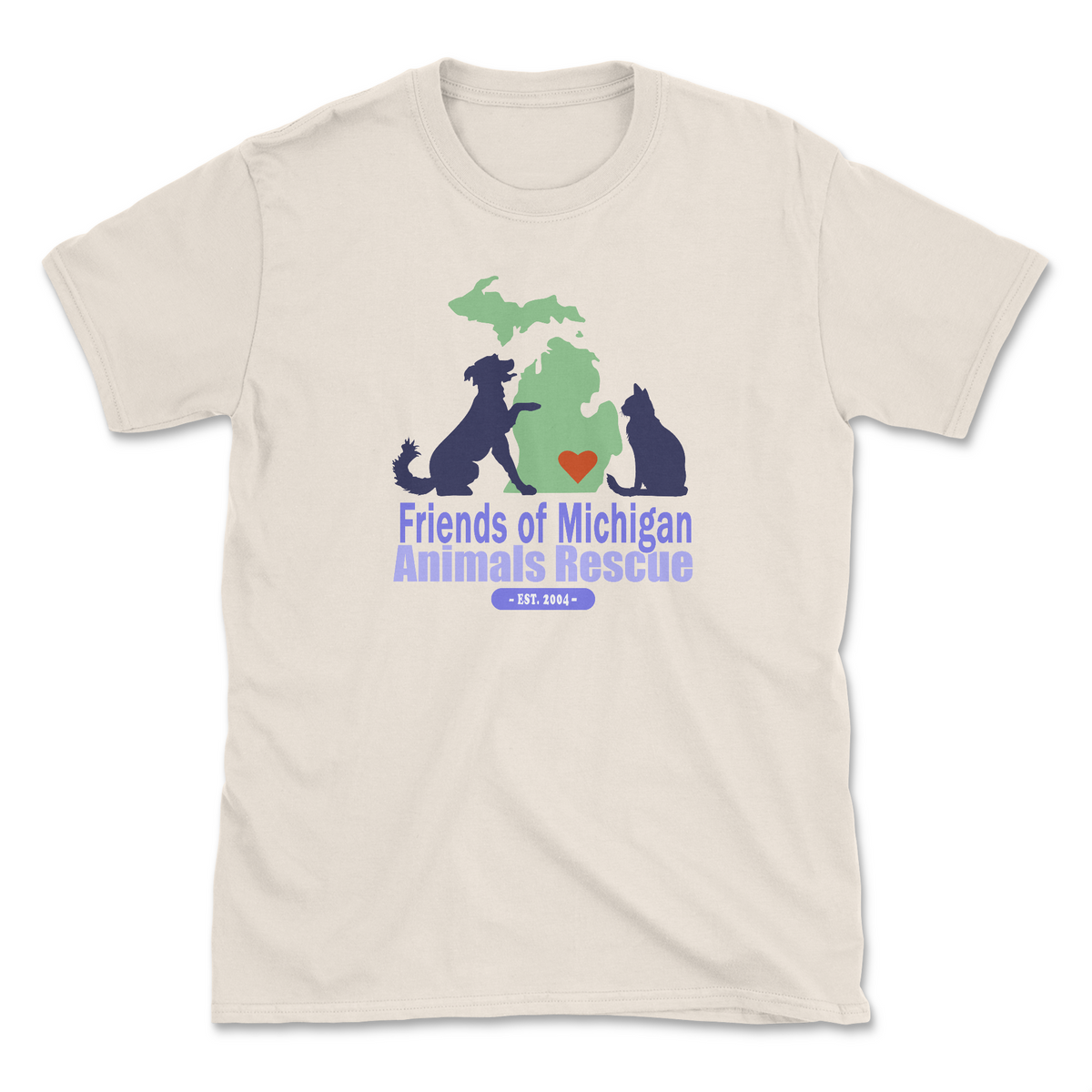 Logo - Natural (Front Print) (Adult Short Sleeve T-Shirt)