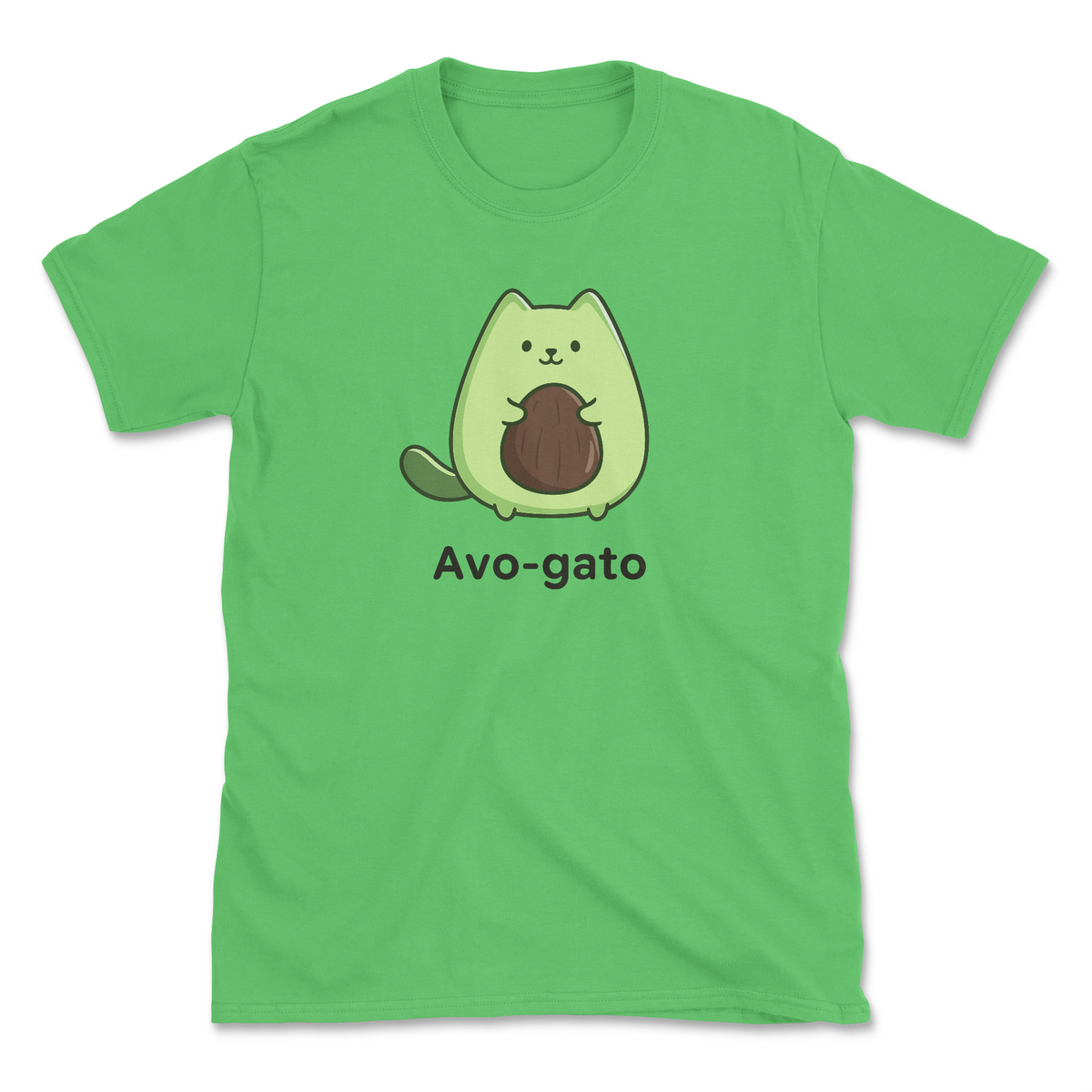 Avo-gato (Front Print) (Adult Short Sleeve T-Shirt)