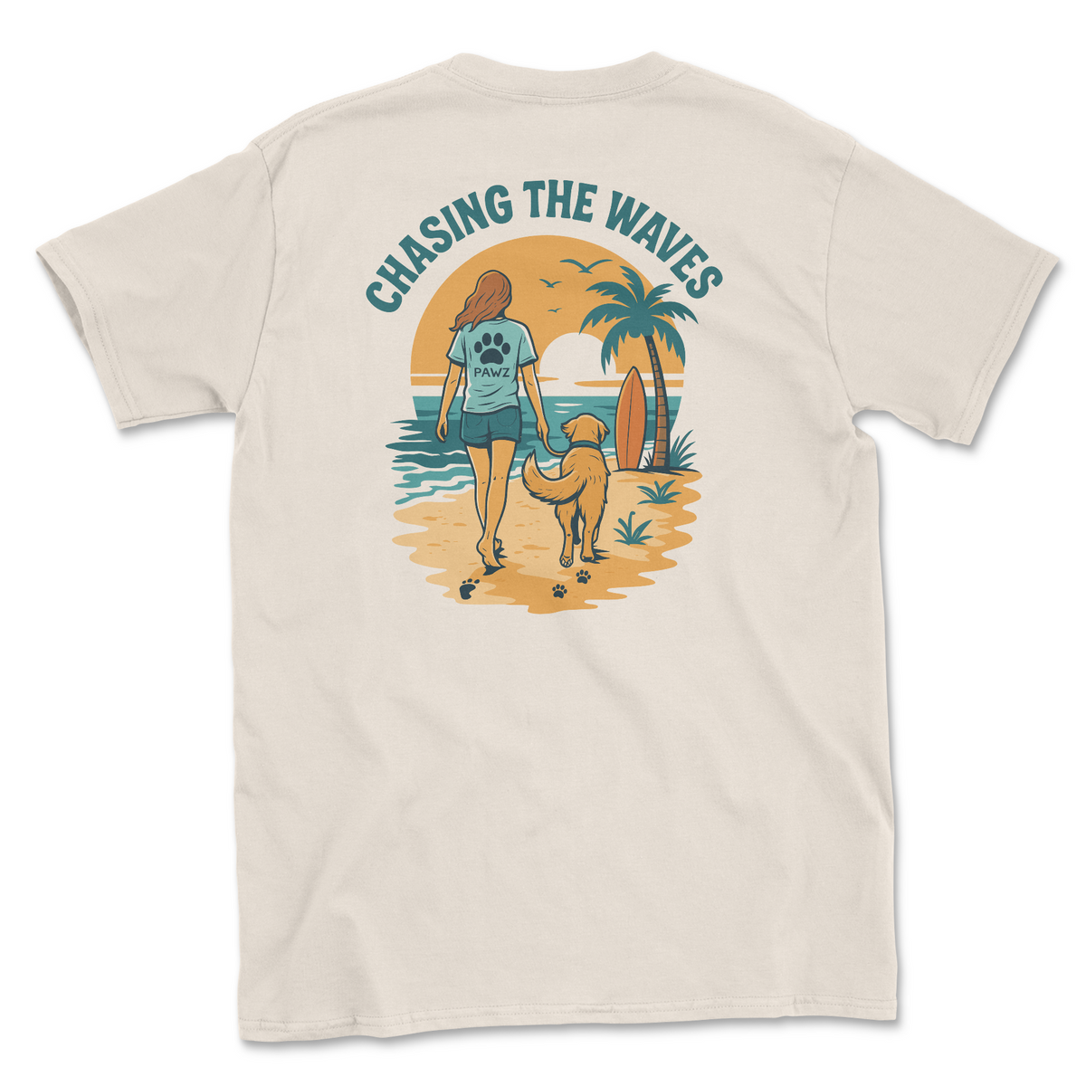 Chasing Waves (Adult Short Sleeve T-Shirt)