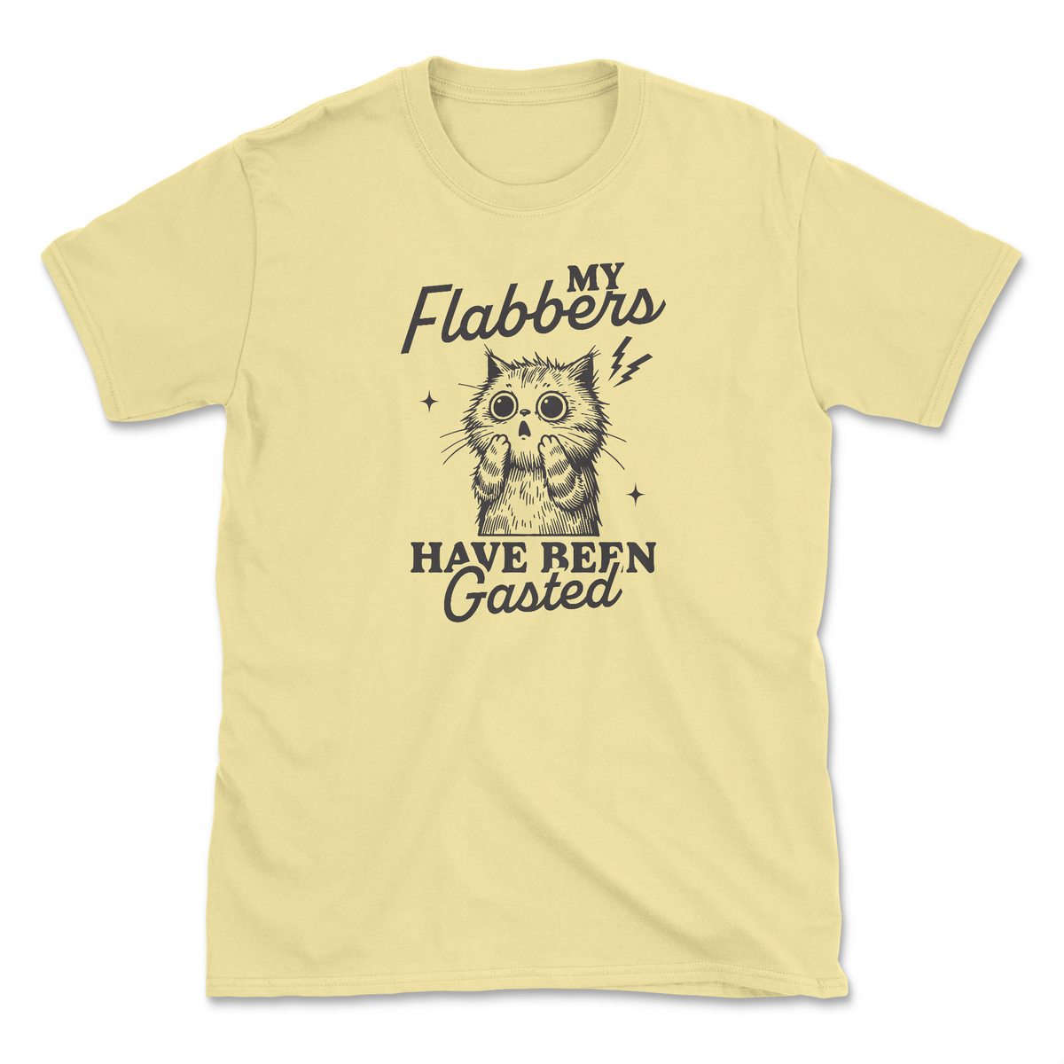 My Flabbers (Front Print) (Adult Short Sleeve T-Shirt)