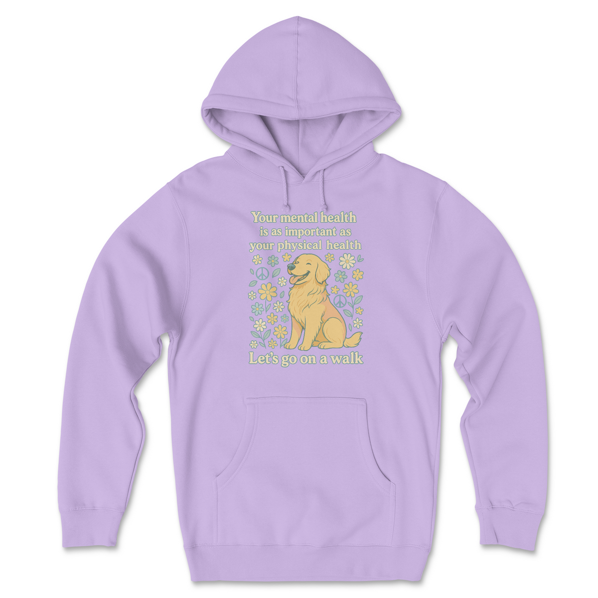 Mental Health Walk (Front Print) (Adult Hoodie)