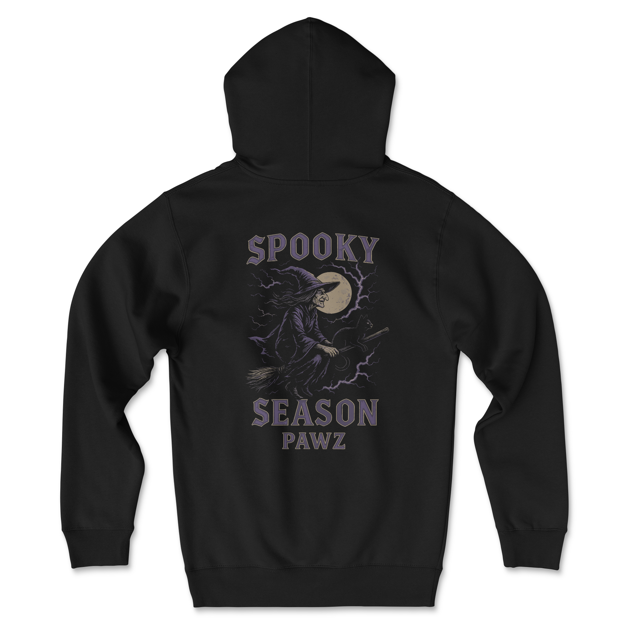 Spooky Season Witch (Back Print) (Adult Hoodie)
