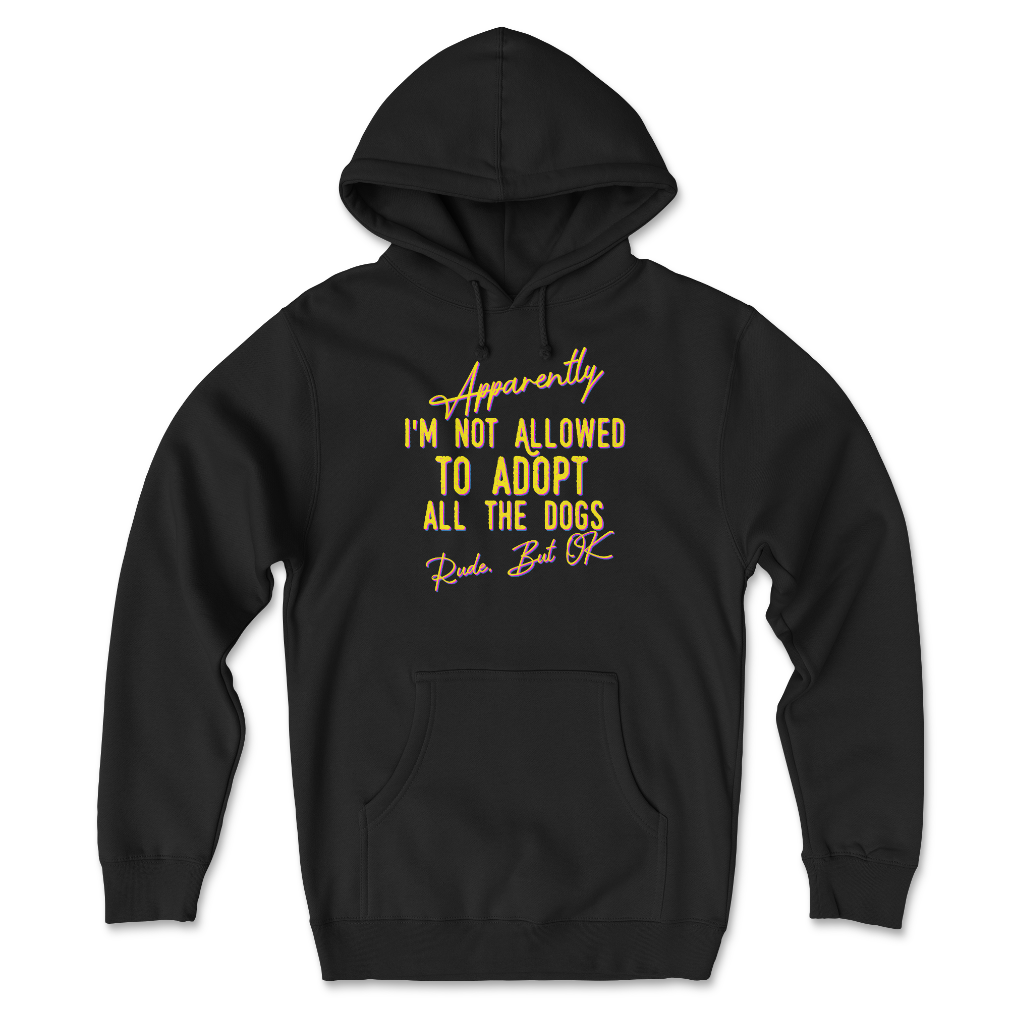 Apparently Not - Dark (Adult Hoodie)