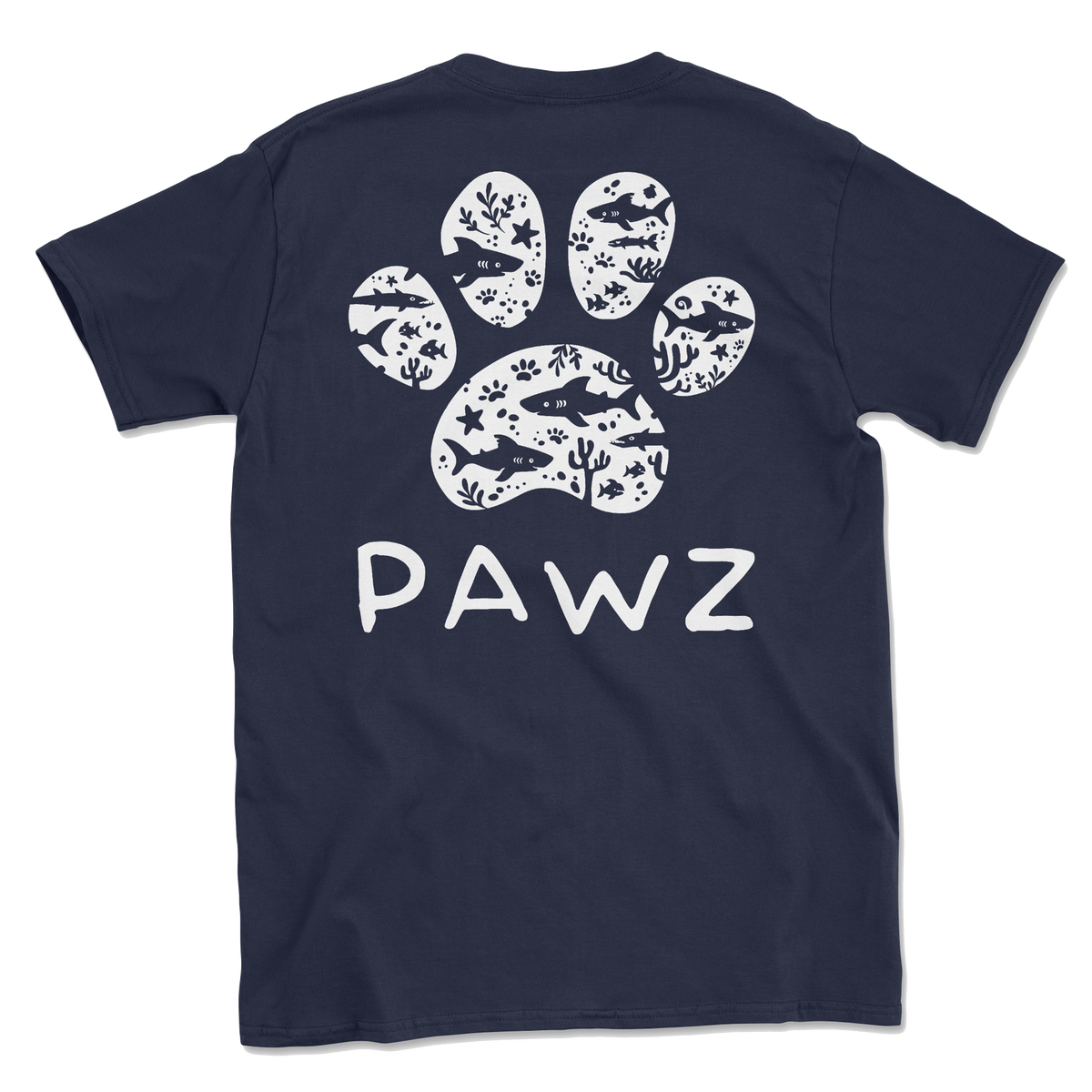 Shark Pawz (Adult Short Sleeve T-Shirt)