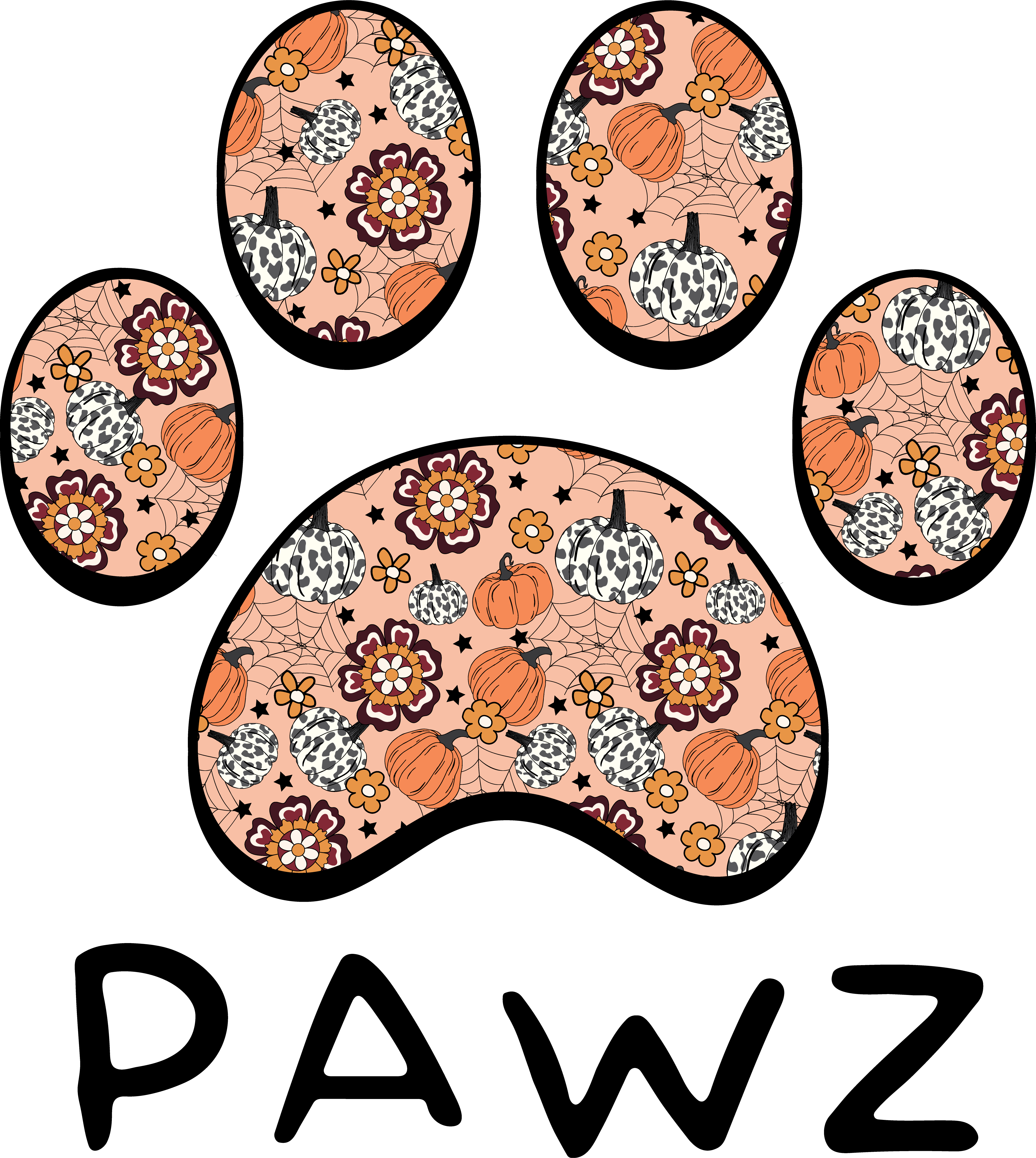 Pumpkin Pattern (Adult Short Sleeve T-Shirt)