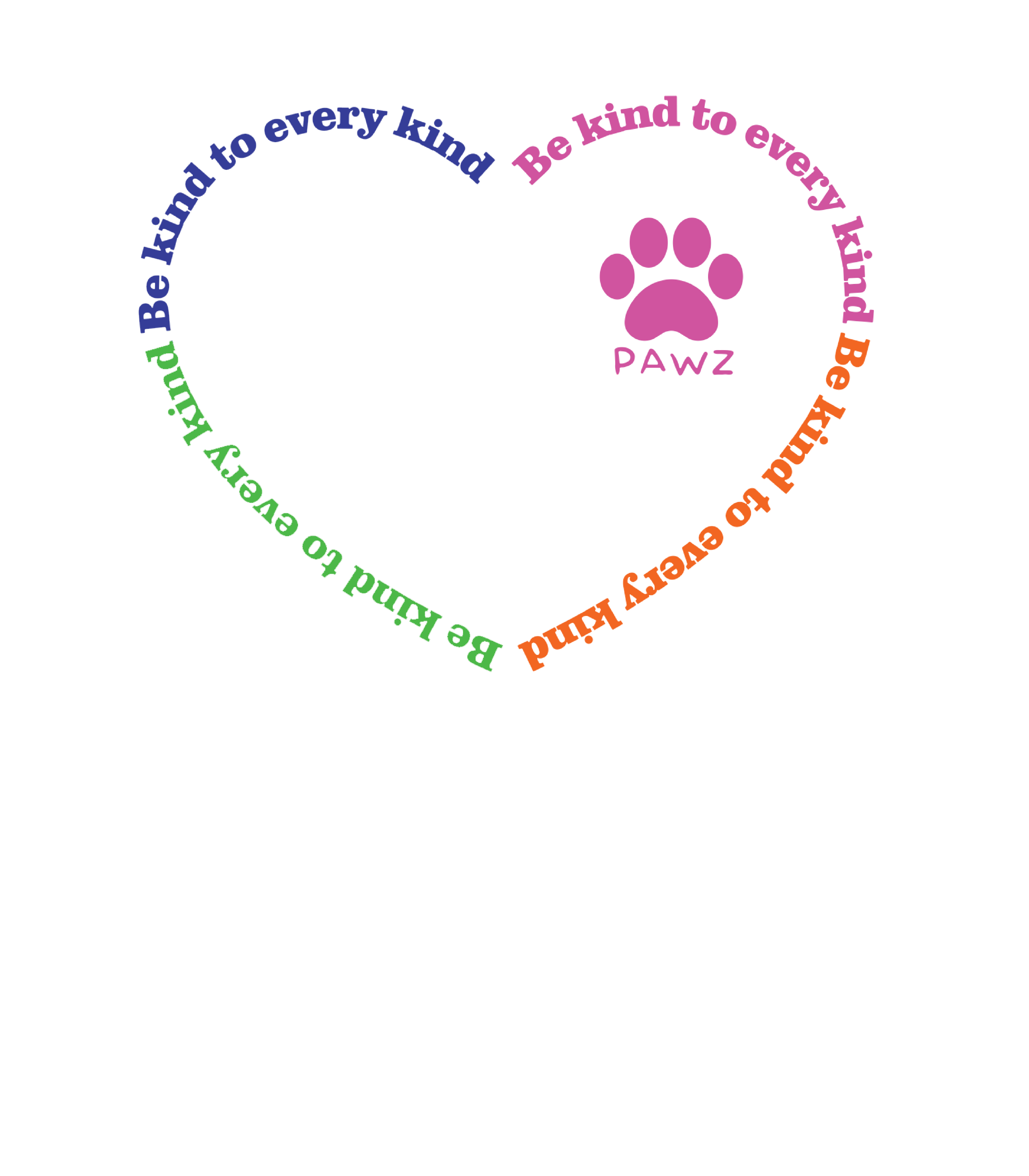 Be Kind - White (Adult Hoodie)