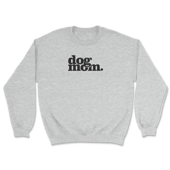 Dog Mom - Sports Grey (Adult Crewneck)