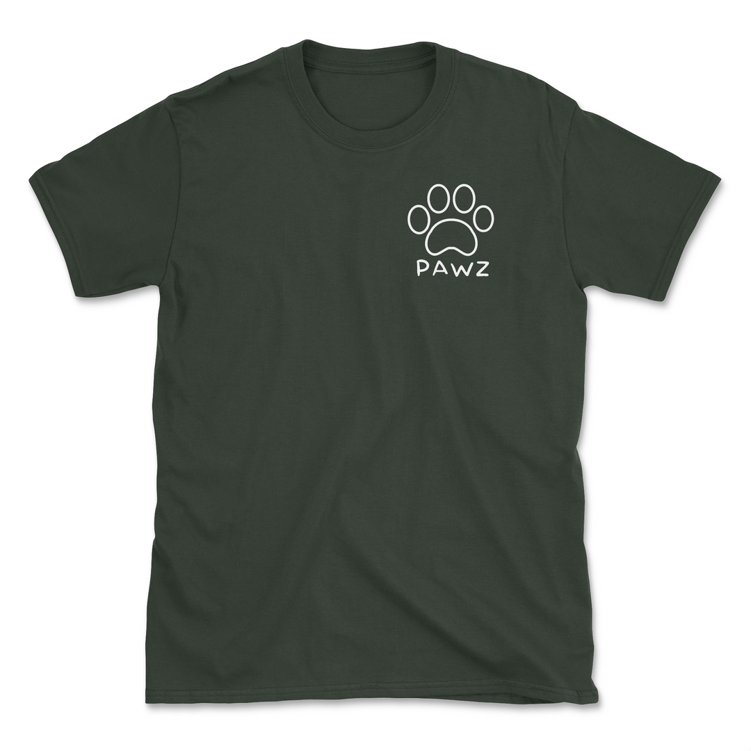 Poinsettia Paw (Adult Short Sleeve T-Shirt)