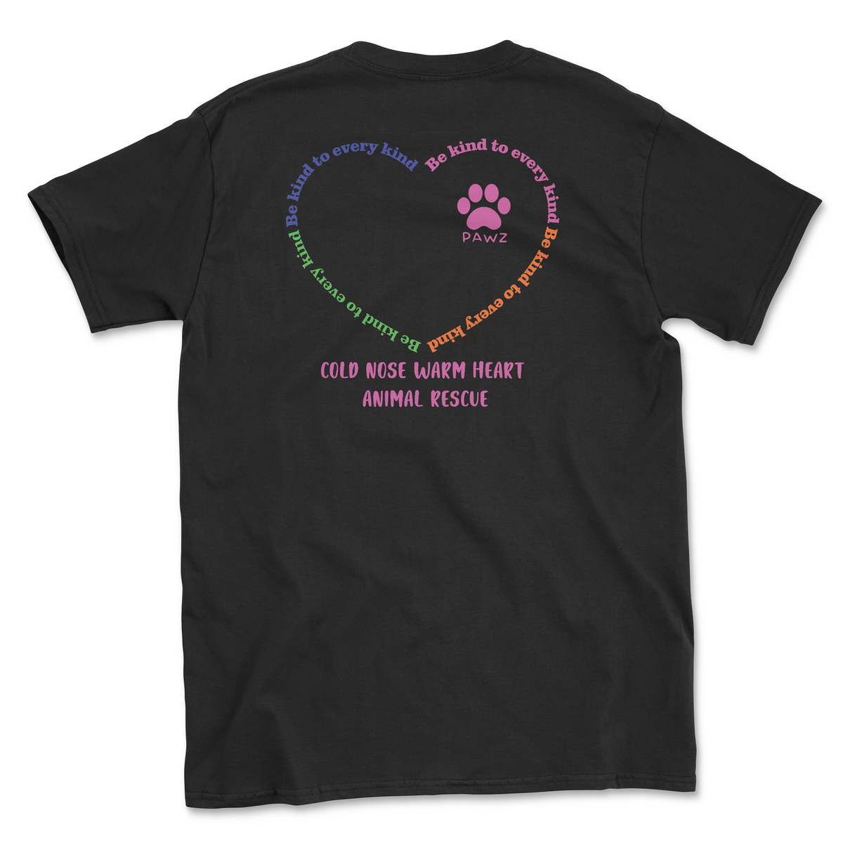 Be Kind (Cold Nose Warm Heart) (Adult Short Sleeve T-Shirt)