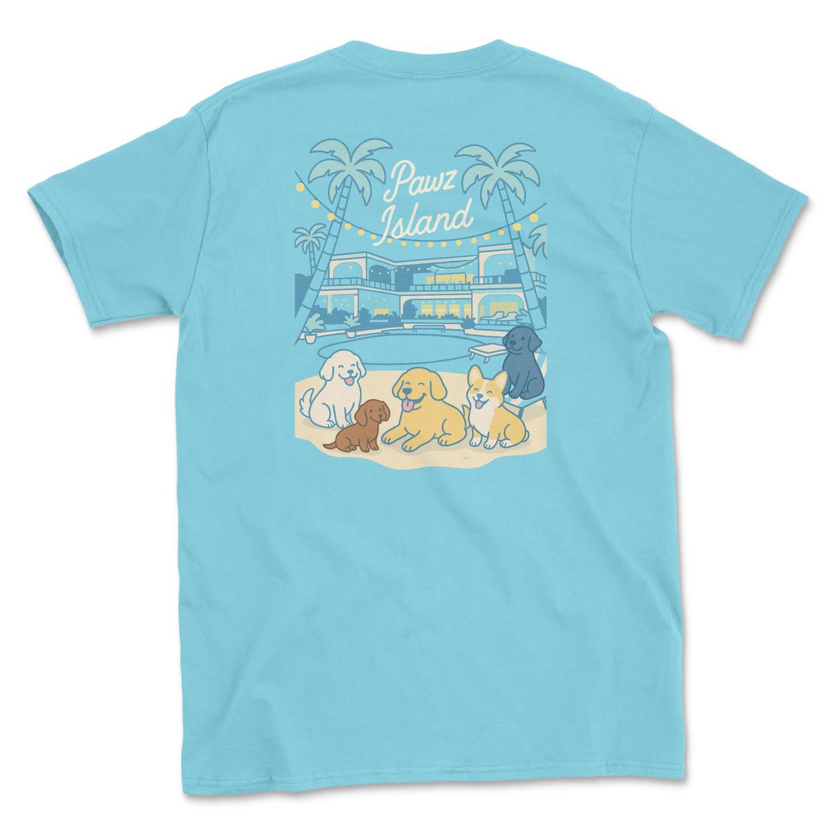 Pawz Island (Adult Short Sleeve T-Shirt)