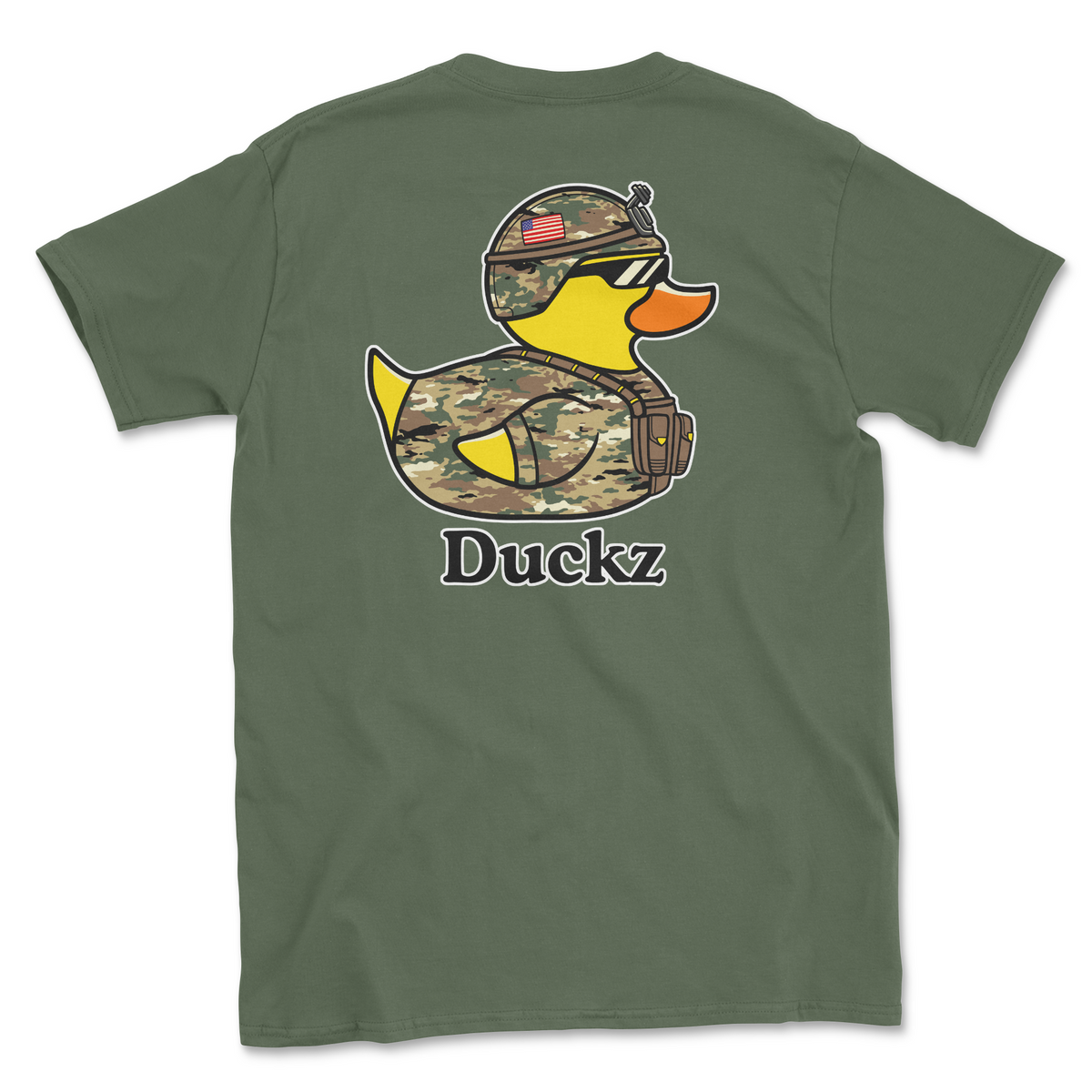Military Mallard - Military Green (Adult Short Sleeve T-Shirt)