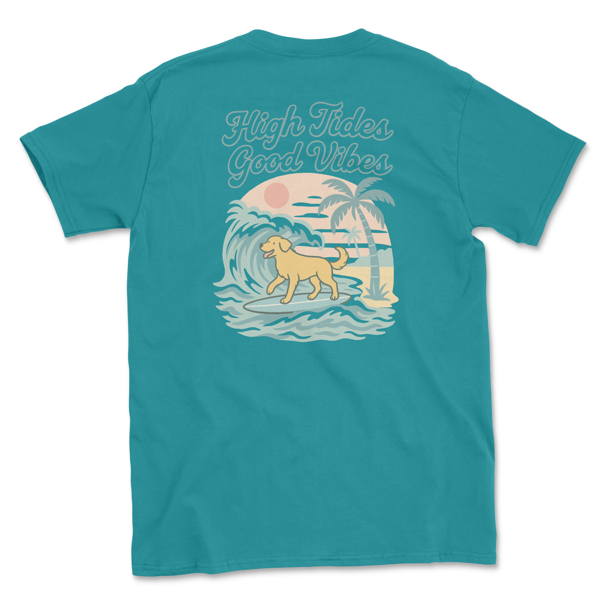High Tides Good Vibes (Adult Short Sleeve T-Shirt)