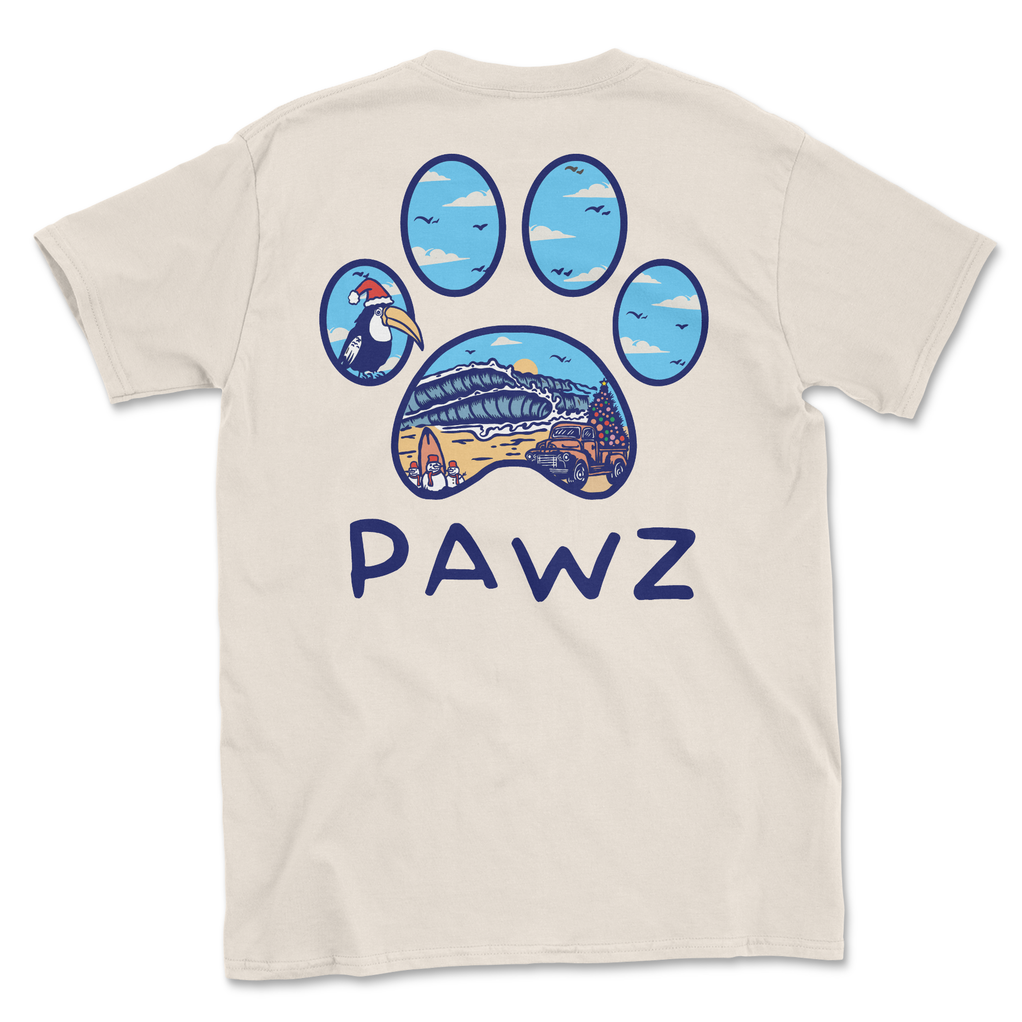 Beach Christmas (Adult Short Sleeve T-Shirt)