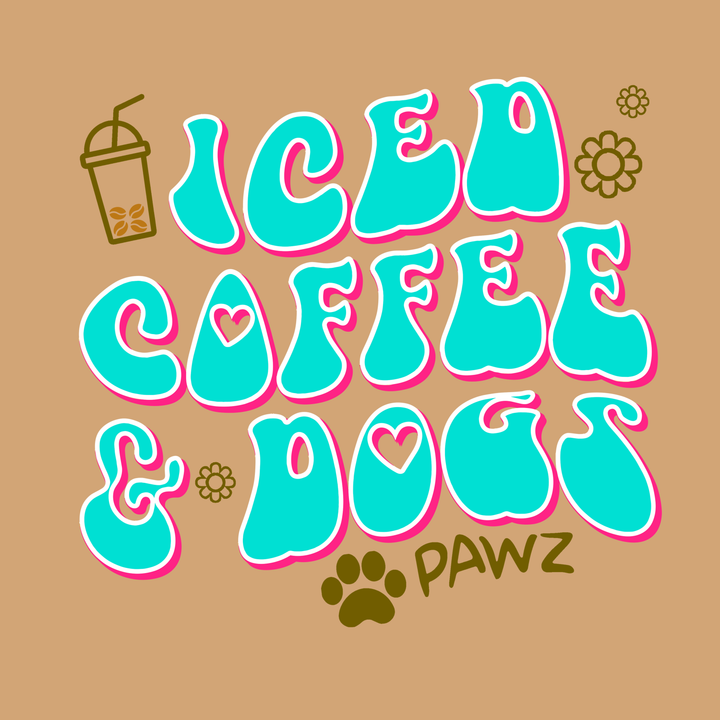 Iced Coffee Front Print (Adult Crewneck)