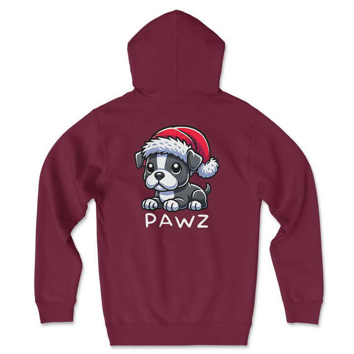 Grey Staffy Christmas (Adult Hoodie)