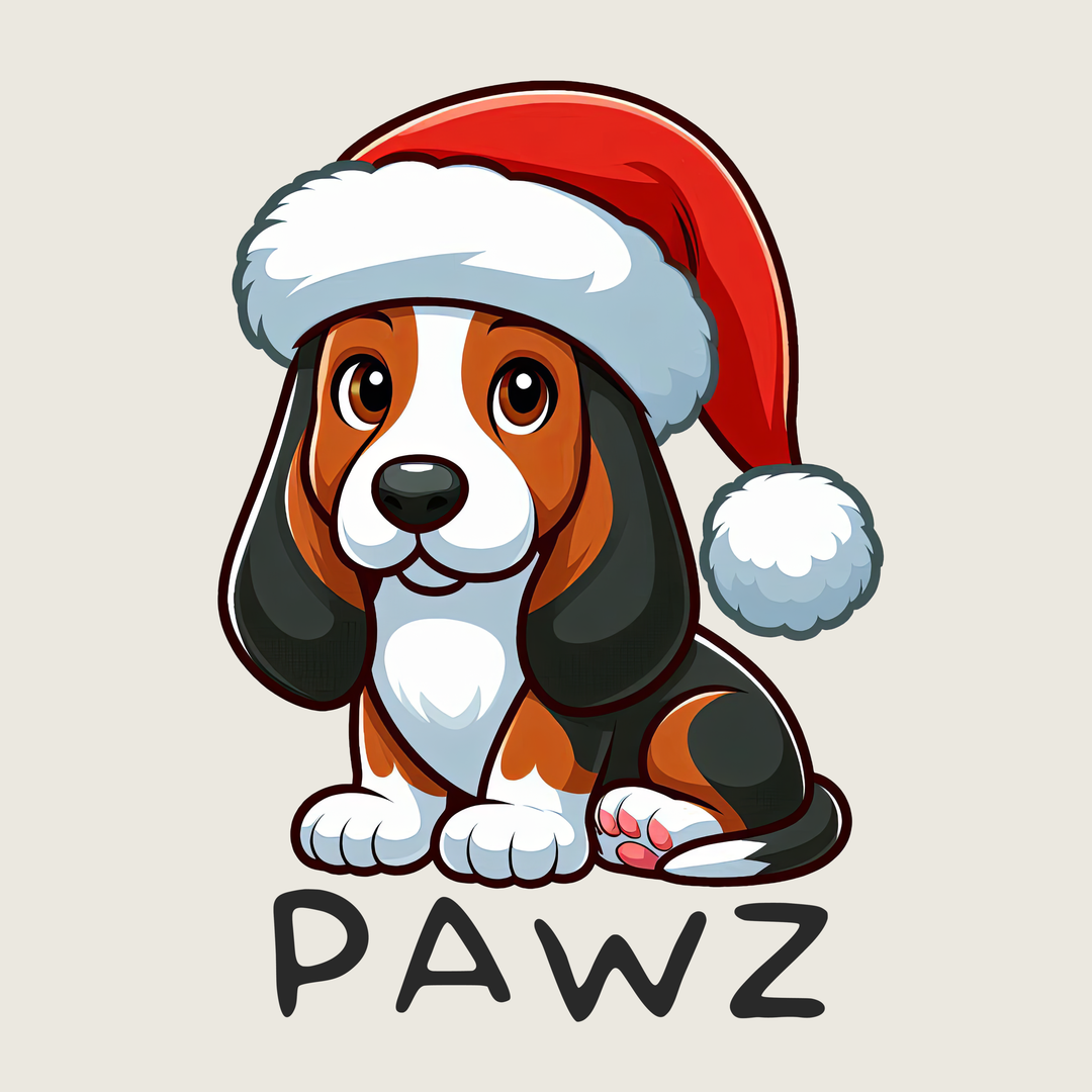 Basset Hound Christmas (Adult Short Sleeve T-Shirt)