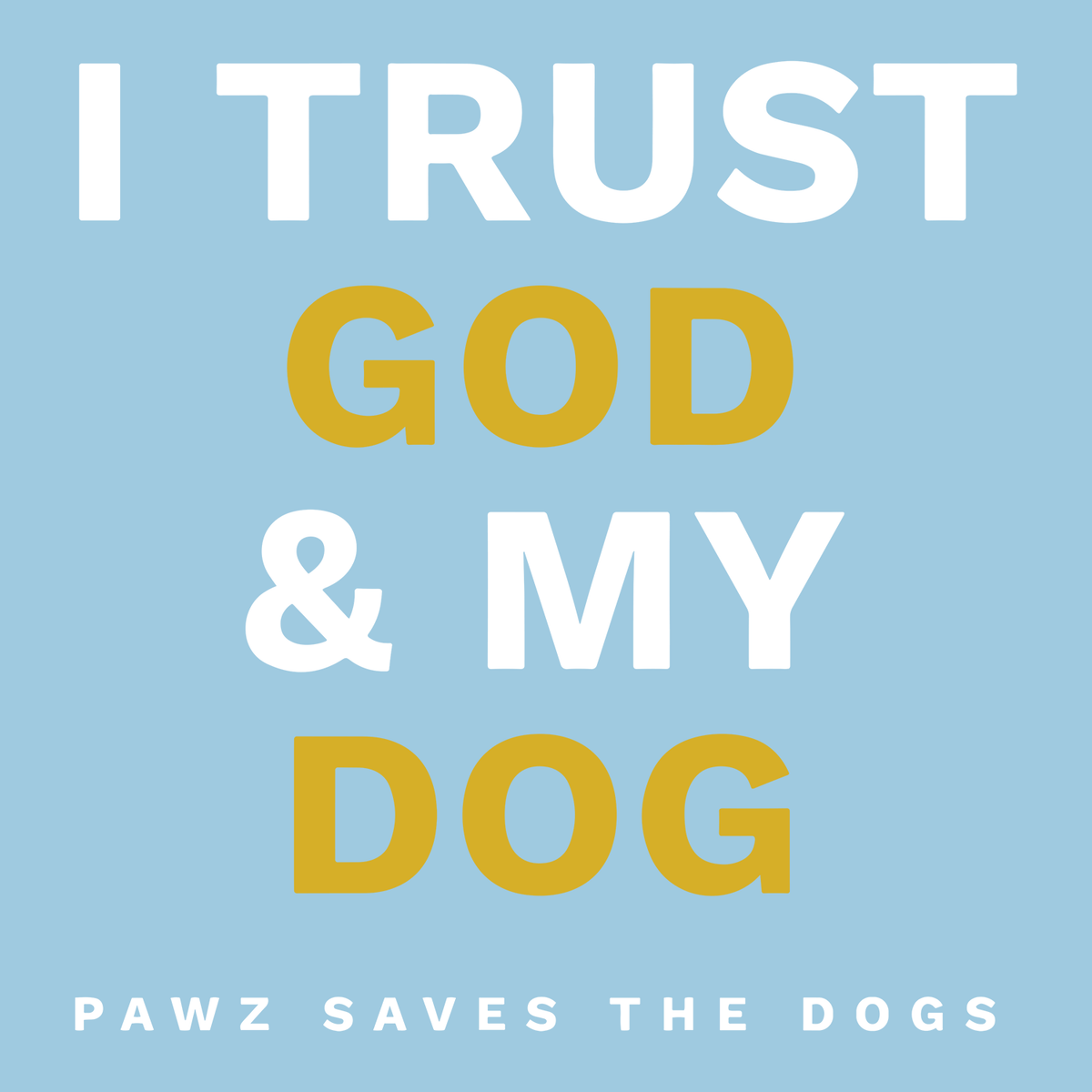 Trust - Light Blue (Adult Hoodie)