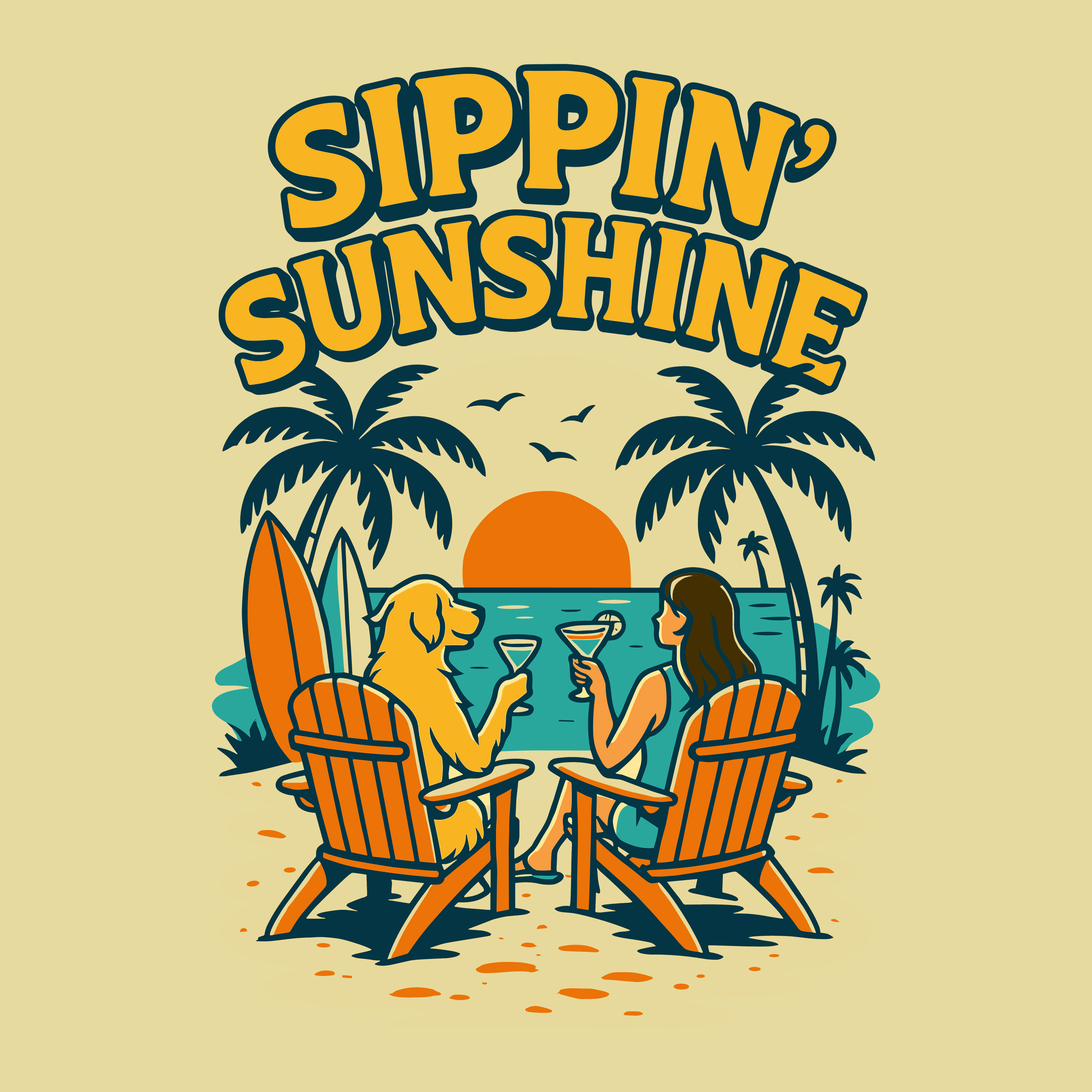 Sippin' Sunshine (Adult Short Sleeve T-Shirt)