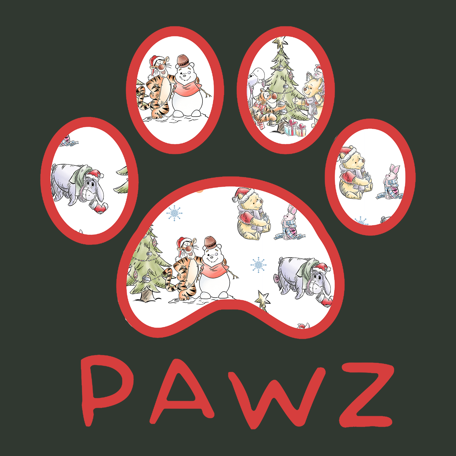 Winnie & Friends (Adult Short Sleeve T-Shirt)